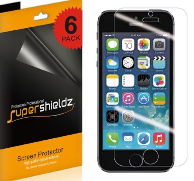 SUPERSHIELDZ- Anti-Glare & Anti-Fingerprint (Matte) Screen Protector For iPhone 5 5S 5C SE   Lifetime Replacements Warranty [6-PACK] - Retail Packaging