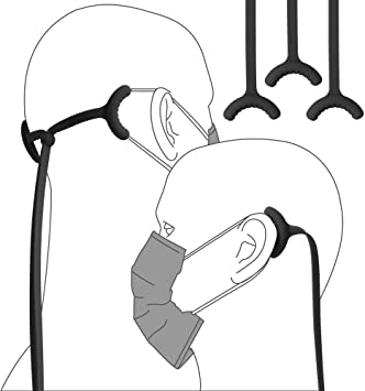 Bone 3PCS Lanyard Mask Tie, Mask Extender Ear Saver for Face Masks Lanyard for Kids Adults, Adjustable Mask Extender Strap Pressure Relief Anti-Lost Mask Holder, Mask Headband Necklace Ear Hook Strap Comfortable Around Neck