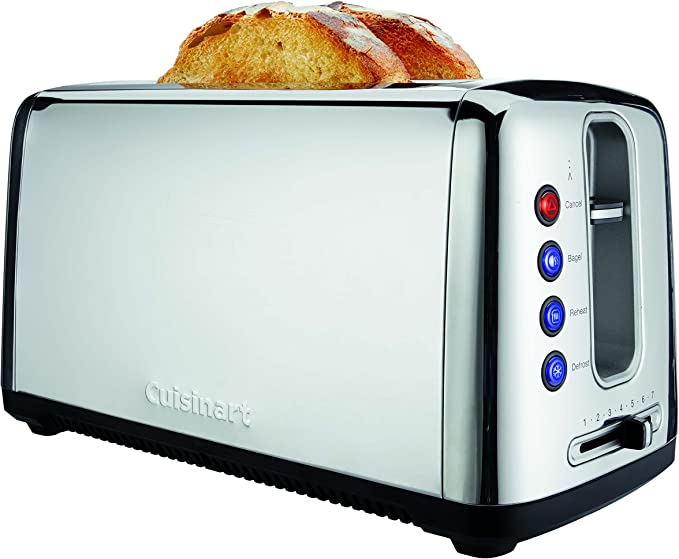 Cuisinart CPT-2400 086279117786 The The Bakery Artisan Bread Toaster, One Size, Chrome (Renewed)