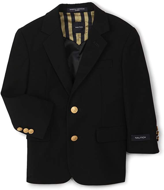 Nautica Boys' Brass Button Blazer Jacket