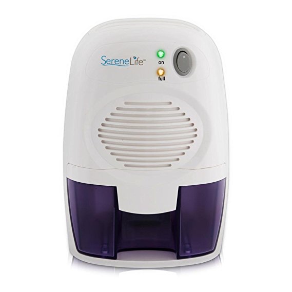 Serene Life PDUMID20 - Compact Electronic Dehumidifier 16 Oz - Effective Dehumidifying for Rooms up to 1,100 Cubic Feet