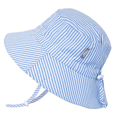 JAN & JUL Baby Sun-Hat, Breathable Cotton with Wide Brim, Adjustable for Growth, Unisex Kids