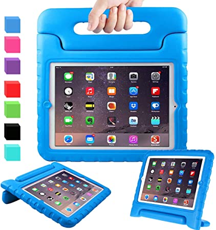 AVAWO Kids Case for Apple iPad 2 3 4 - Light Weight Shock Proof Convertible Handle Stand Kids Friendly for iPad 2, iPad 3rd Generation, iPad 4th Generation Tablet - Blue