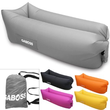 GABOSS Inflatable Waterproof Lounger for Camping, Beach, Park, Backyard