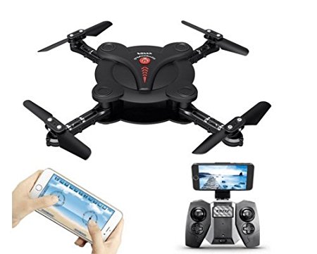 Goolsky FQ777 FQ17W 6-Axis Gyro Mini Wifi First Person View Foldable G-sensor Pocket Drone with 0.3MP Camera Altitude Hold RC Quad-copter