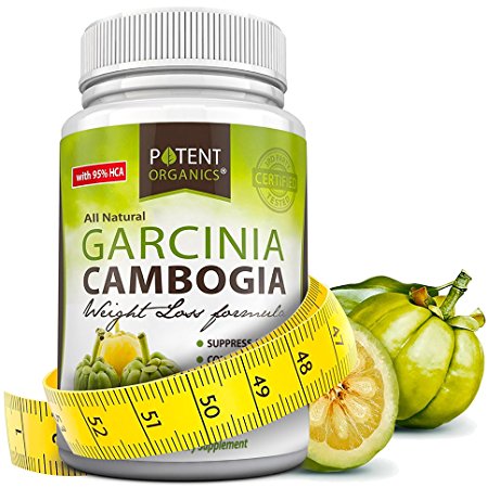 Pure Garcinia Cambogia Extract - 95% HCA Capsules - Best Weight Loss Supplement - Non GMO - Gluten and Gelatin Free - Natural Appetite Suppressant - 100% Money Back Guarantee - Order Risk Free!