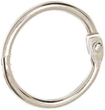 School Smart Nickel Plated Steel Loose Leaf Ring, 1 Inch, Pack of 100 (Limited Edition)