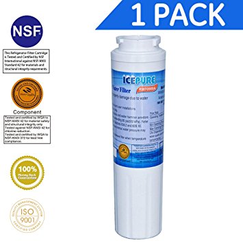 Icepure RWF0900A 1PACK Refrigerator Water Filter Compatible with Maytag UKF8001 ,WHIRLPOOL 4396395 ,EveryDrop EDR4RXD1,Filter 4