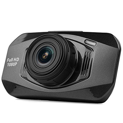 C23 Dash Cam 2.7 Inch LCD FHD 1080p 170° Pro Car Dashboard Camera with G-Sensor, WDR, Night Vision, 8GB MicroSD Card Included