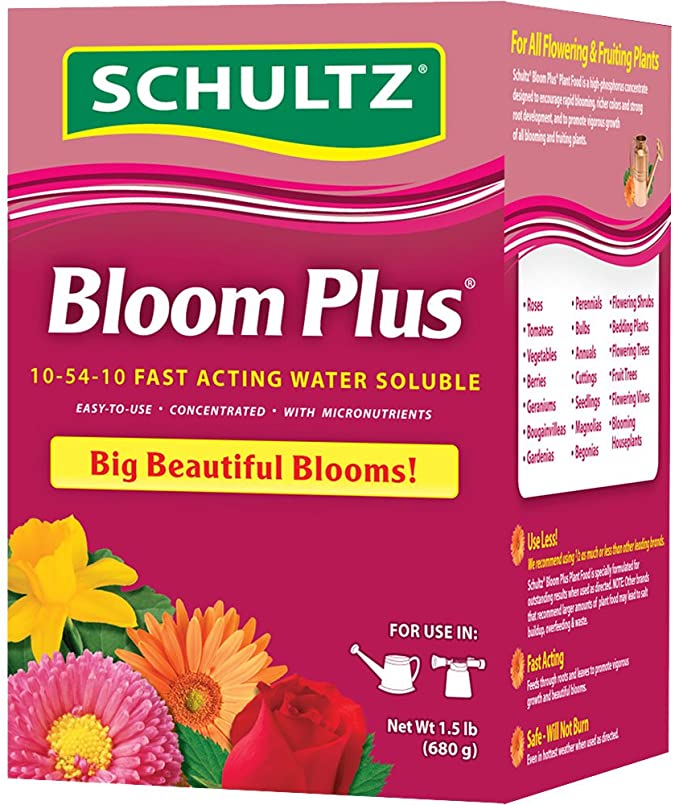 Schultz Bloom Plus Water Soluble Plant Food 10-54-10, 1.5-Pound