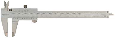 Mitutoyo 530-312 Vernier Calipers, Stainless Steel, for Inside, Outside, Depth and Step Measurements, Metric, 0"/0mm-150mm Range,  /-0.03mm Accuracy, 0.02mm Resolution, 40mm Jaw Depth