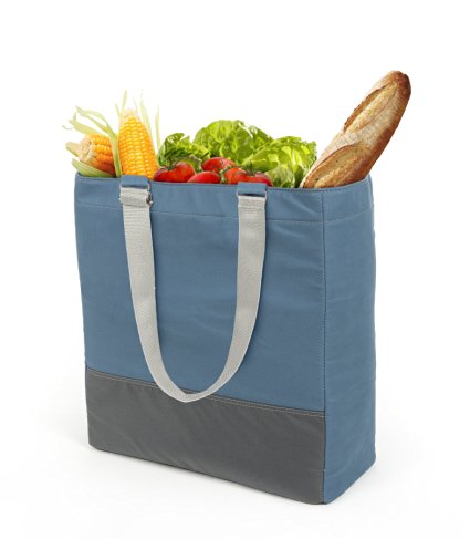Insulated Reusable Grocery Tote, Farmers Market & Picnic Bag With Built-In Shelf & Multiple Compartments To Protect Produce & Organize Shopping Items By Cabaggage
