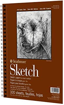 400 Series Sketch Pad, 9x12 inches Wire Bound, 100 Sheets (Update Version)