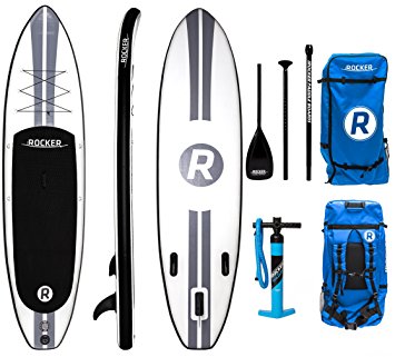iRocker Inflatable ALL-AROUND Stand Up Paddle Board 11' Long 32" Wide 6" Thick SUP Package