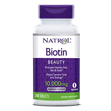 Natrol Biotin Beauty Tablets, Promotes Healthy Hair, Skin & Nails, Helps Support Energy Metabolism, Helps Convert Food Into Energy, Maximum Strength, 10, 000mcg, 200Count