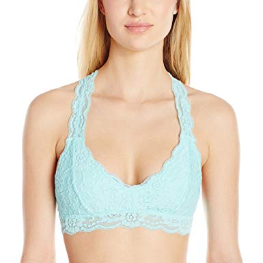 Mae Women's Racerback Lace Plunge Bralette (for A-C cups)