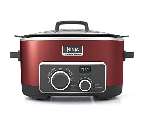 SharkNinja MC950ZCN Ninja 4-in-1 Cooking System, Red