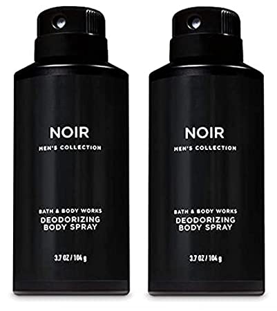 Bath & Body Works Men's Collection Deodorizing Body Spray - NOIR - Value Pack Lot of 2