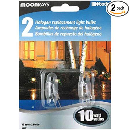 Moonrays 95517 10-Watt Halogen Bi-pin Replacements, 2 Pack