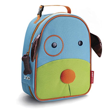 Skip Hop Baby Zoo Little Kid and Toddler Insulated and Water-Resistant Lunch Bag, Multi Darby Dog