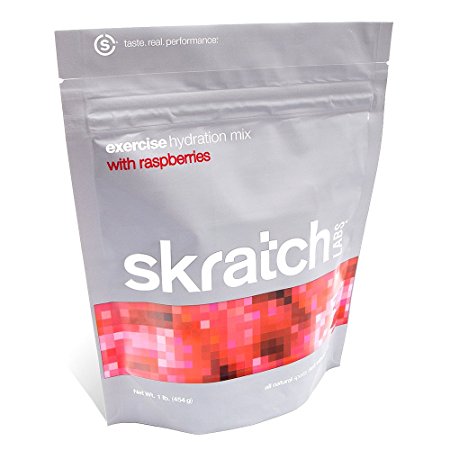 Skratch Labs Exercise Hydration Mix Raspberries Resealable Bag