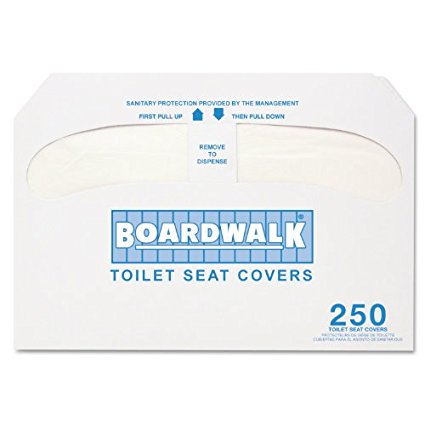 Boardwalk K1000 Premium Half-Fold Toilet Seat Covers (4 Packs of 250)