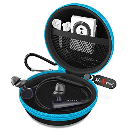 Headphone Cases, Portable Protection EVA Hard Earpieces Case_Blue