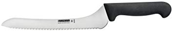 Victorinox 47550 Fibrox Pro Black Chef's - Serrated 9" Offset Blade 1½" width at handle, Multi