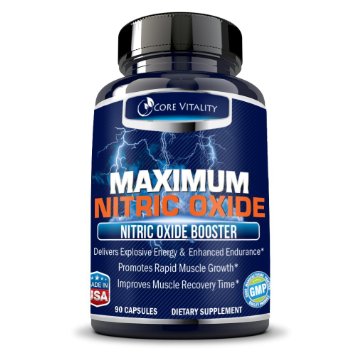 #1 Nitric Oxide Supplement - Nitric Oxide Boosters to Build Muscle & Strength Faster, Bigger Muscle Pumps, Workout Longer and Harder, Increase Stamina and Recovery, 100% Guaranteed