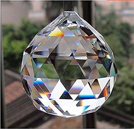 Doloburn 50mm Large Crystal Ball Prism Pendant