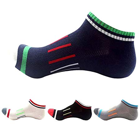4-Pack Low-Cut Quick-Dry Compression Socks