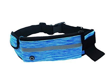 Waist Belt Running Belt-Sports Belt Waterproof&Lightweight-Adjustable All Sports,6-Inch Cellphone,Fanny Pack for Women&Men Hands Free WORKOUT