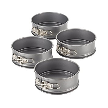 Cake Boss Carbon Steel 11 cm Mini Springform Pan Set - 4 Piece