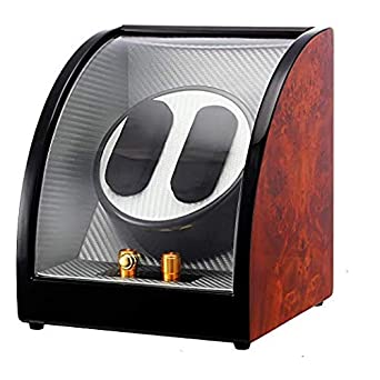 CHIYODA Automatic Dual Watch Winder with Quiet Japanese Motor and 12 Rotation Modes