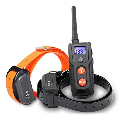 Daxpoo PET916 330 yd Remote Rechargeable & Waterproof Dog Training Shock Collar with Tone / Vibration / Static Shock E-collar
