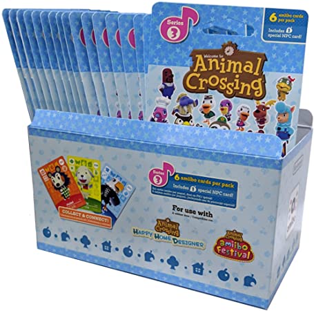 Animal Crossing Amiibo Cards Series 3 – Full box (18 Packs) (6 Cards Per Pack/108 Cards)