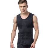 Deercon Mens Fitness Workout Compression T- shirts Sports Running Vest TopsM L