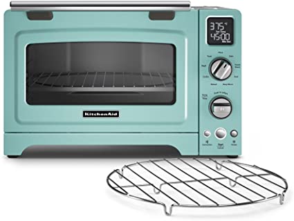 KitchenAid KCO275AQ Convection 1800-watt Digital Countertop Oven, 12-Inch, Aqua Sky