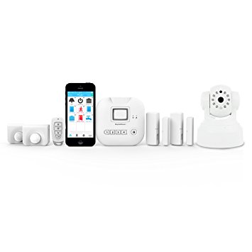 Skylink SK-250 Connected Wireless Alarm System, Security Camera & Home Automation System, iOS iPhone & Android Smartphone, Echo Alexa & IFTTT Compatible with No Monthly Fees, White