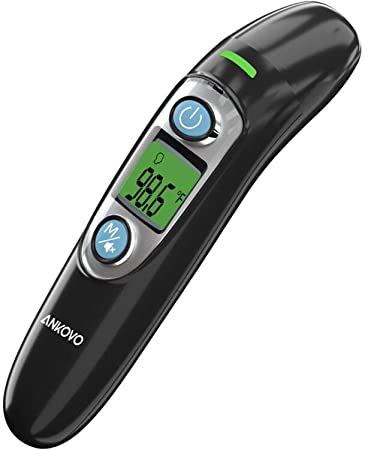[2020 Dual-Mode] Forehead and Ear Thermometer for Adults, Kids and Baby for Fever, with Memory Recall, Digital Thermometer, Pouch and Batteries Included