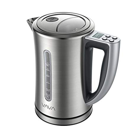 VAVA Electric Kettle Temperature Control Tea Kettle Stainless Steel Cordless Water Boiler with LCD Display