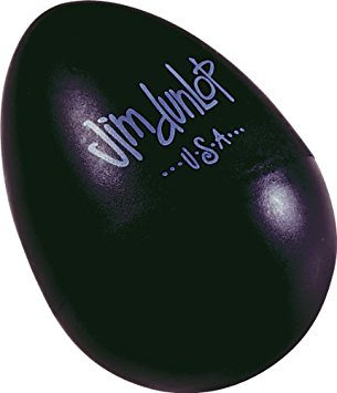 Dunlop 9103TBK Egg Shaker, Black, 2/Pack