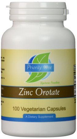 Priority One Vitamins - Zinc Orotate 100 caps [Health and Beauty]