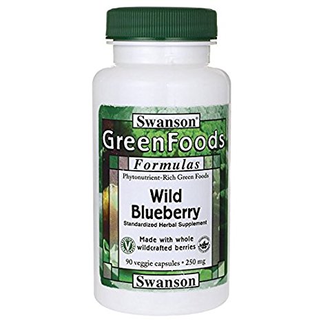 Swanson Wild Blueberry 250 mg 90 Veg Caps
