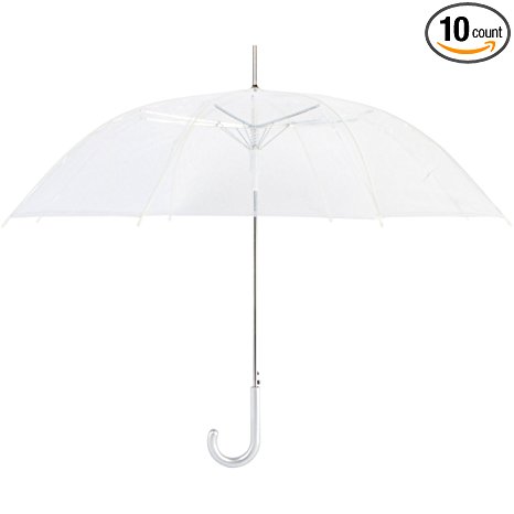 Cloak Clear Auto Open Umbrellas - Great for Weddings and Events