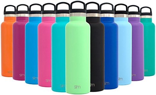 Simple Modern Ascent Water Bottle - Vacuum Insulated 18/8 Stainless Steel Powder Coated - 18 Colors