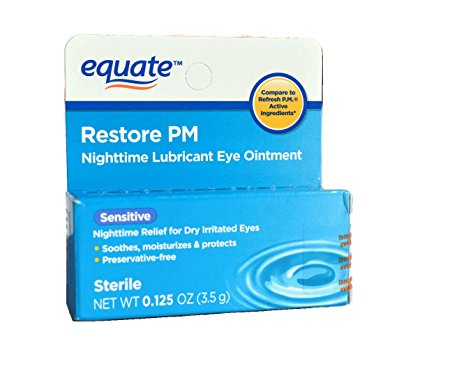 Equate Nighttime Lubricant Eye Ointment Sensitive, Compare to Refresh P.M.