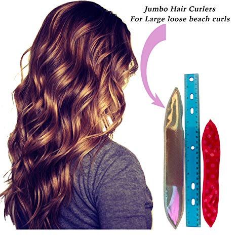 Jumbo over night hair curlers for large curls in when you wake up in the morning, Revolutionizing old fashion rods