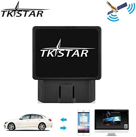 TKSTAR OBD Car GPS Tracker,Vehicle Real Time Tracking Device Teen Driving Coach,  Vehicle GPS Anti-theft Fleet Moitoring System Free APP Support IOS & Android TK816
