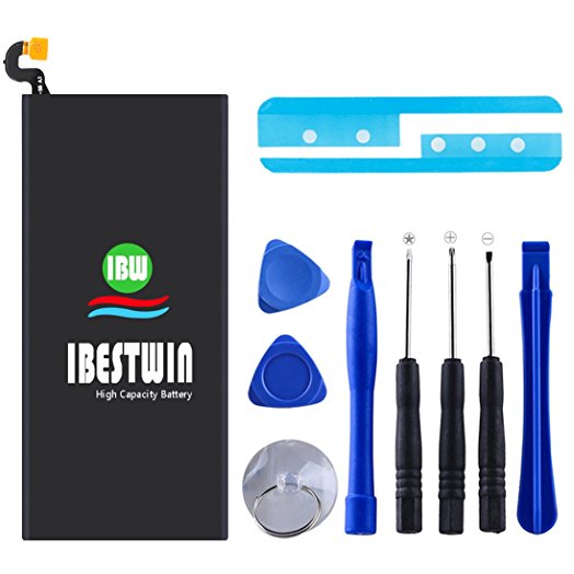 Galaxy S6 Battery IBESTWIN 2750mAh 3.85V Li-Polymer Internal Replacemen Battery EB-BG920ABE for Samsung Galaxy S6 G920A AT&T, G920V Version, G920T T-Mobile, G920P Sprint with Remove Tool Kit